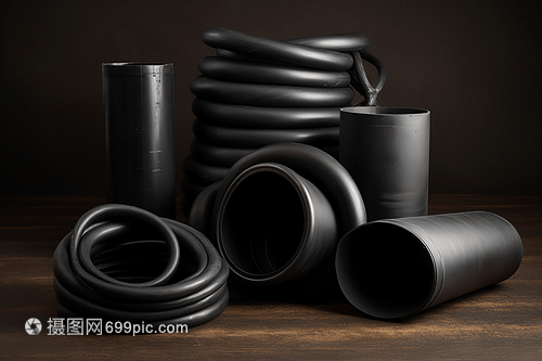 工业工厂中多样化的橡胶制品 从原料到成品